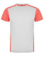 White 01, Heather Fluor Coral 244